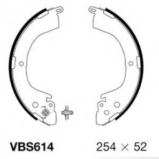 VBS614 MOTAQUIP Комплект тормозных колодок