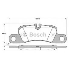 0 986 TB3 109 BOSCH Комплект тормозных колодок, дисковый тормоз