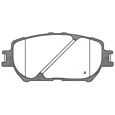 BPA0884.00 OPEN PARTS Комплект тормозных колодок, дисковый тормоз