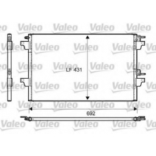 814007 VALEO Конденсатор, кондиционер