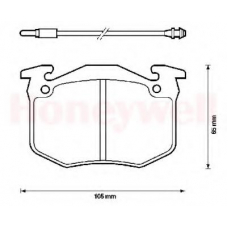 571262B BENDIX Комплект тормозных колодок, дисковый тормоз