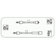 ODS225 JANMOR Комплект проводов зажигания