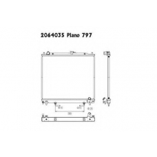2064035 ORDONEZ Радиатор, охлаждение двигателя
