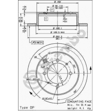 08.8316.10 BREMBO Тормозной диск