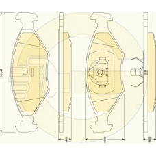6117762 GIRLING Комплект тормозных колодок, дисковый тормоз