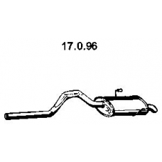 17.0.96 EBERSPACHER Глушитель выхлопных газов конечный