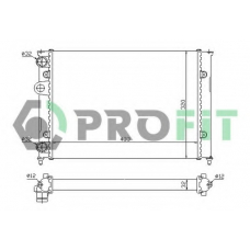 PR 9522A5 PROFIT Радиатор, охлаждение двигателя