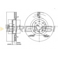 DBB298V BREMSI Тормозной диск