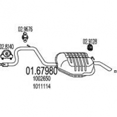01.67980 MTS Глушитель выхлопных газов конечный