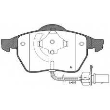 BPA0390.22 OPEN PARTS Комплект тормозных колодок, дисковый тормоз