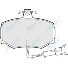 PAD599 APEC Комплект тормозных колодок, дисковый тормоз