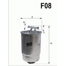 WF8043 QUINTON HAZELL Фильтр топливный