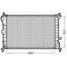 DRM10051 DENSO Радиатор, охлаждение двигателя