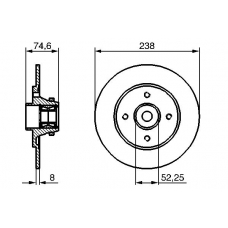 0 986 479 281 BOSCH Тормозной диск