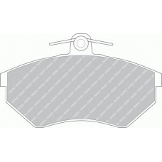 FDB775C FERODO Комплект тормозных колодок, дисковый тормоз