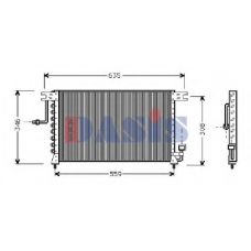 562570N AKS DASIS Конденсатор, кондиционер