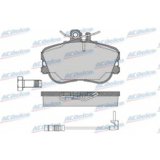 AC058492AD AC Delco Комплект тормозных колодок, дисковый тормоз