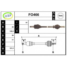 FO466 SERA Приводной вал