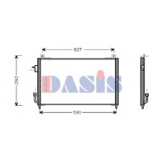 162300N AKS DASIS Конденсатор, кондиционер