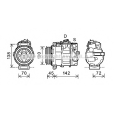 MSK344 Prasco Компрессор, кондиционер