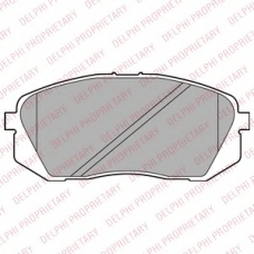 LP2294 DELPHI Комплект тормозных колодок, дисковый тормоз