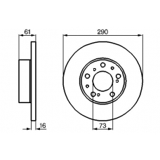 0 986 478 234 BOSCH Тормозной диск