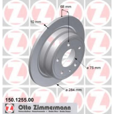 150.1255.00 ZIMMERMANN Тормозной диск