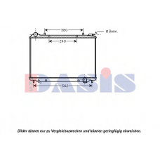 150085N AKS DASIS Радиатор, охлаждение двигателя