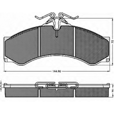 10420 BSF Комплект тормозных колодок, дисковый тормоз
