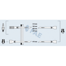 83060 FAE Комплект проводов зажигания