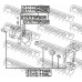 2175-TT9FWDR FEBEST Ремкомплект, тормозной суппорт