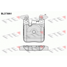 BL2739A1 FTE Комплект тормозных колодок, дисковый тормоз