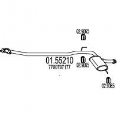 01.55210 MTS Средний глушитель выхлопных газов