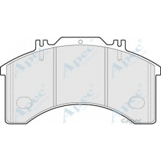 PAD850 APEC Комплект тормозных колодок, дисковый тормоз