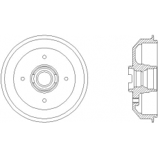 94005400 TEXTAR Тормозной барабан