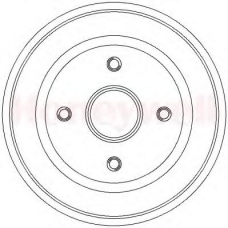 329259B BENDIX Тормозной барабан