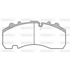JSA 11763.10 WOKING Комплект тормозных колодок, дисковый тормоз