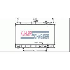 0505101 KUHLER SCHNEIDER Радиатор, охлаждение двигател
