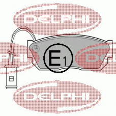 LP519 DELPHI Комплект тормозных колодок, дисковый тормоз