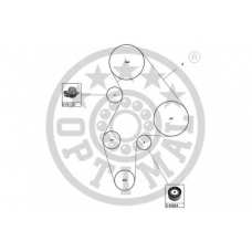 SK-1645 OPTIMAL Комплект ремня грм