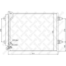 10-45163-SX STELLOX Конденсатор, кондиционер