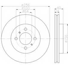 8DD 355 111-541 HELLA Тормозной диск