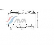 TO2473 GERI Радиатор, охлаждение двигател