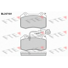 BL2471A1 FTE Комплект тормозных колодок, дисковый тормоз