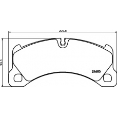 8DB 355 015-131 HELLA PAGID Комплект тормозных колодок, дисковый тормоз