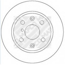 15286 MAPCO Тормозной диск
