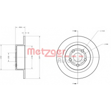 6110374 METZGER Тормозной диск