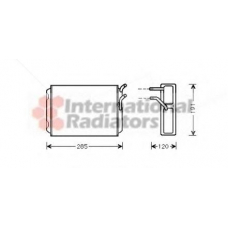 59006096 VAN WEZEL Теплообменник, отопление салона