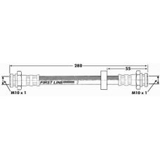 FBH6365 FIRST LINE Тормозной шланг