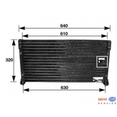 8FC 351 035-711 HELLA Конденсатор, кондиционер